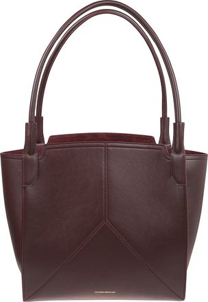 Victoria Beckham Small Victoria Geometric Leather Tote Bag