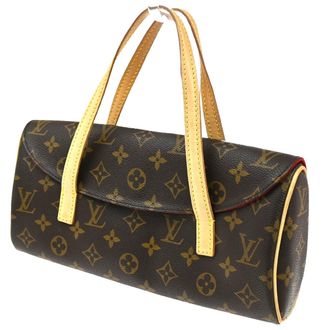 Louis Vuitton Sonatine Handbag Monogram Canvas Brown Canvas Handbag (Pre-Owned)