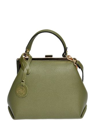 Roberta M Groen Rundleer Tas