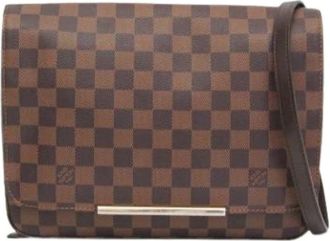 Louis Vuitton Pre-owned Cross Body Bags, female, Brown, Size: ONE SIZE Pre-owned Canvas Cross Body Bag