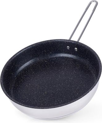 OEM Sart&eacute;n De Acero Inoxidable Con Revestimiento De Granito, 26 Cm De Alto, Apta Para Cocinas De Inducci&oacute;n Y Gas