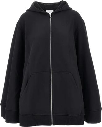 7 For All Mankind Oversize Zip Hoodie - Dames - Vesten met rits - Zwart - S - Katoen - Hoodies & sweatvesten