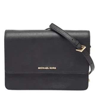 Michael Kors Pre-owned Cross Body Bags, female, Black, Size: ONE SIZE Pre-owned Leather crossbody-bags