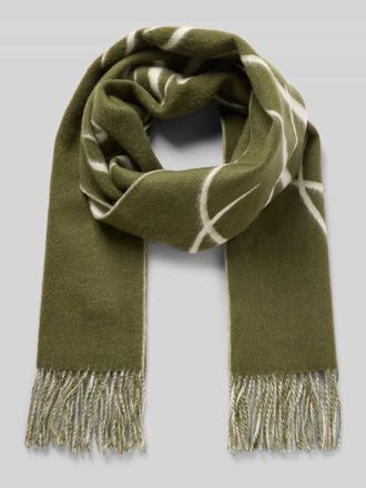 Tommy Hilfiger Schal aus reiner Wolle in Oliv, Größe 1