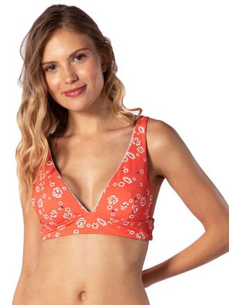 Rip Curl Beach Nomadic Revo Halter Bikini Top estampado