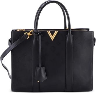 Louis Vuitton Very MM leren shopper met monogram - Zwart