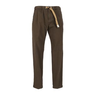 White Sand Pantalone lungo Gabardine - - Trousers - Uomo - Verde - M
