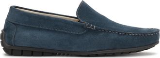 Kazar Heren Driving Moc type instap mocassins - Heren - Loafers - Blauw - 43 EU - Leer - Schoenen