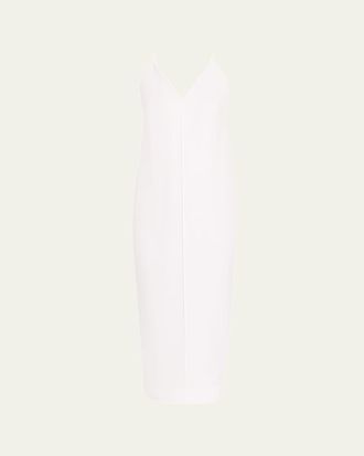 Khaite Tulula V-Neck Silk Slipdress