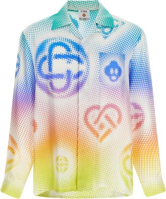 Casablanca Mens Halftone Logo Shirt