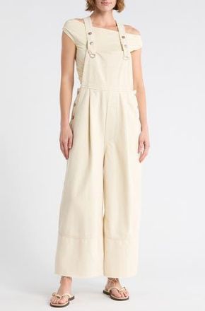 Free People Rambler Overalls in Ecru at Nordstrom Rack, Size X-Small
