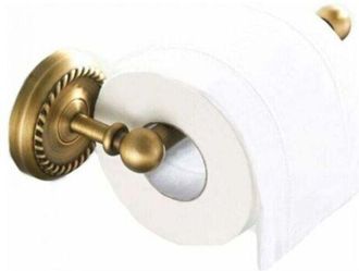 OEM Soporte De Papel Higi&eacute;nico De Lat&oacute;n Antiguo Para Montaje En Pared, Soporte De Ba&ntilde;o Retro Con Soporte Para Tel&eacute;fono M&oacute;vil