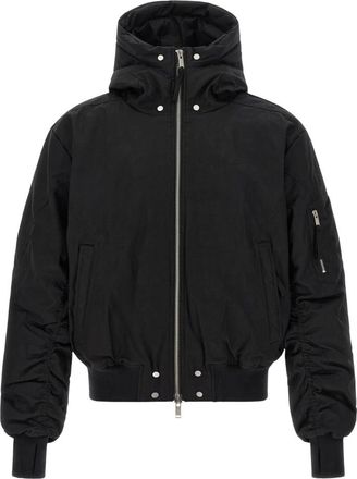 Thom Krom M J 89 Hooded Jacket - Heren - Bomber jackets - Zwart - M - Katoen - Jassen