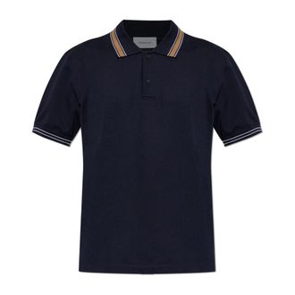 Ferragamo Polo Shirts, male, Blue, Size: XL Cotton Polo Shirt