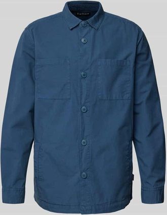 Barbour Slim Fit Overshirt aus reiner Baumwolle Modell RICKFELL in Jeansblau, Größe XXL