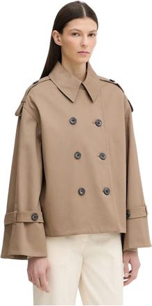 By Malene Birger Alanis Trenchcoat - Dames - Trenchcoats - Bruin - M - Katoen - Jassen
