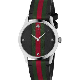 Gucci G-Timeless YA1264079 Herenhorloge - Elegante zwarte wijzerplaat