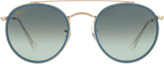 Ray-Ban Green Vintage Round Unisex Sunglasses RB3647N 9235BH 51