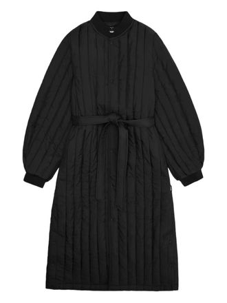 Rains quilted belted coat - unisex - Polyamide/Polyester - S - Black