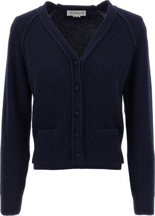 Victoria Beckham Womens Stepped Hem Cardigan