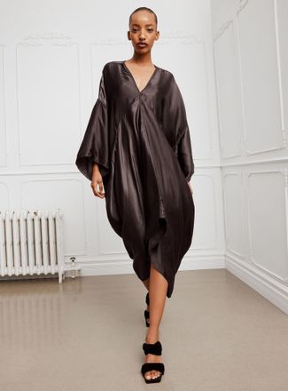 Rick Owens Womens Tommy satiny Tunic Top