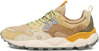 Flower Mountain Layered Panel Sneakers with Chunky Sole