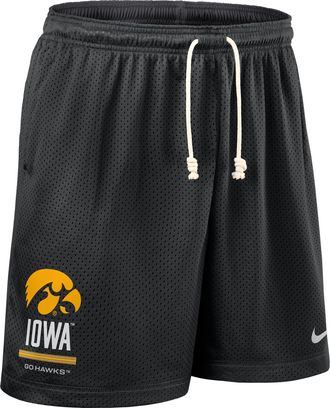 Nike Iowa Sideline Reversible Nike Mens Dri-FIT College Shorts in Black | 03BF166NIA-RJ3