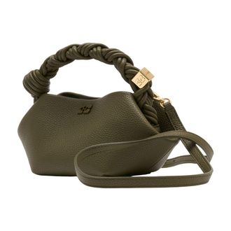 Ganni Womens Mini Bag Khaki Synthetic