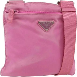 Prada Pre-owned Cross Body Bags, female, Pink, Size: ONE SIZE Pre-owned Vintage Cross Body Bag