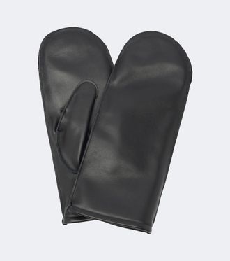 The Row Niles leather mittens