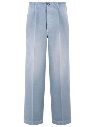 Marni Light Blue Cotton Trousers