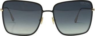 Tom Ford Womens Heather FT0739 01D Black Sunglasses Metal - One Size