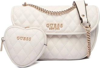 Guess Tassen, Dames, Wit, ONE Size, Atabey Crossbody Tas