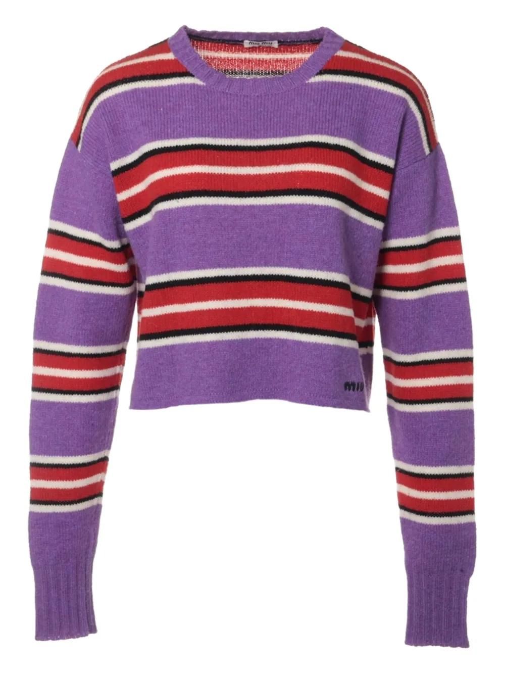 Tシャツ・カットソー | wool sweater crew-neck MiuMiu Merino