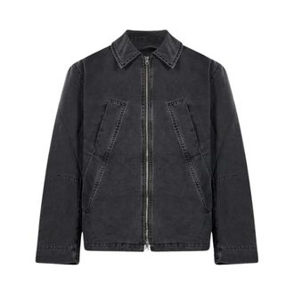Ymc You Must Create Heren, Jassen, Zwart, Maat: L Denim