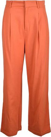 Weili Zheng Viscose/Wool Pants - Orange
