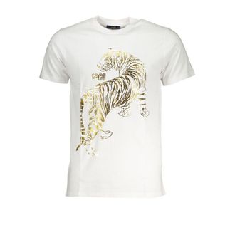 Cavalli Bianco Katoenen Heren T-Shirt