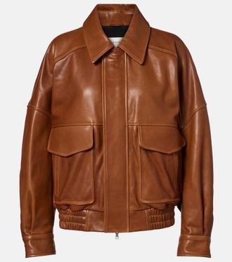 Nour Hammour Runa leather blouson jacket
