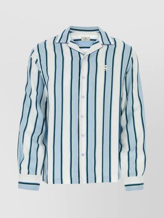 Etro striped bowling shirt