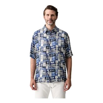 A|X Armani Exchange Shirts > Shirts - Heren - Korte mouwen Overhemden - Veelkleurig - M - Overhemden