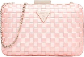 Guess Twiller Clutch - Dames - Clutches - Roze - ONE Size - Katoen - Tassen
