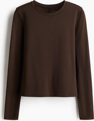 H&M Sportshirt mit DryMove - Brown