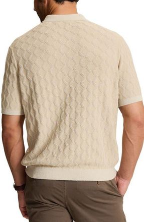 Tommy Bahama Ocean Waters Short Sleeve Polo in Feather Grey at Nordstrom, Size Xxx-Large