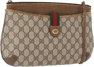 Gucci Pre-owned Cross Body Bags, female, Beige, Size: ONE SIZE Pre-owned Plastic gucci-bags