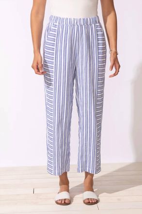 Escape Seaport Stripe Harborside Flood Pant In Blue