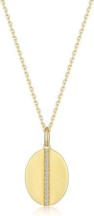 Lafonn Cowrie Simulated Diamond Shell Pendant Necklace in Gold at Nordstrom, Size 20