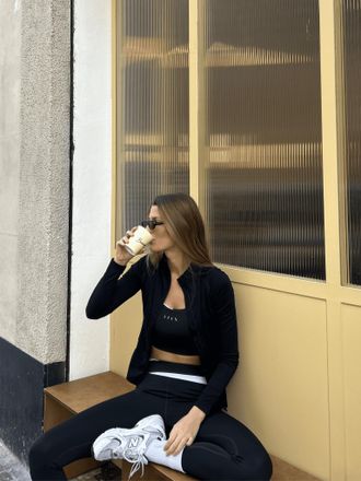 Born Living Yoga Top Kate Black