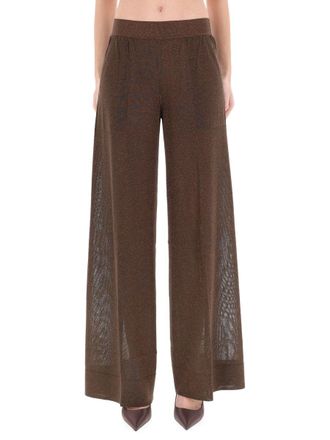 Circus Hotel Neutrals Wide-Leg Viscose-Blend Tailored Pants