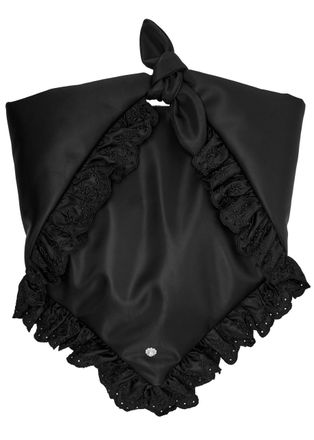 Simone Rocha Simone Rocha Pillowcase Ruffled Padded Satchel bag - Black - One Size