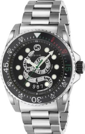 Gucci Accessoires, unisex, Grijs, ONE Size, Dive Snake Watch